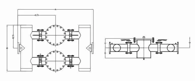 DP P Series BFV IL CLEngineering Diagram Blueprint