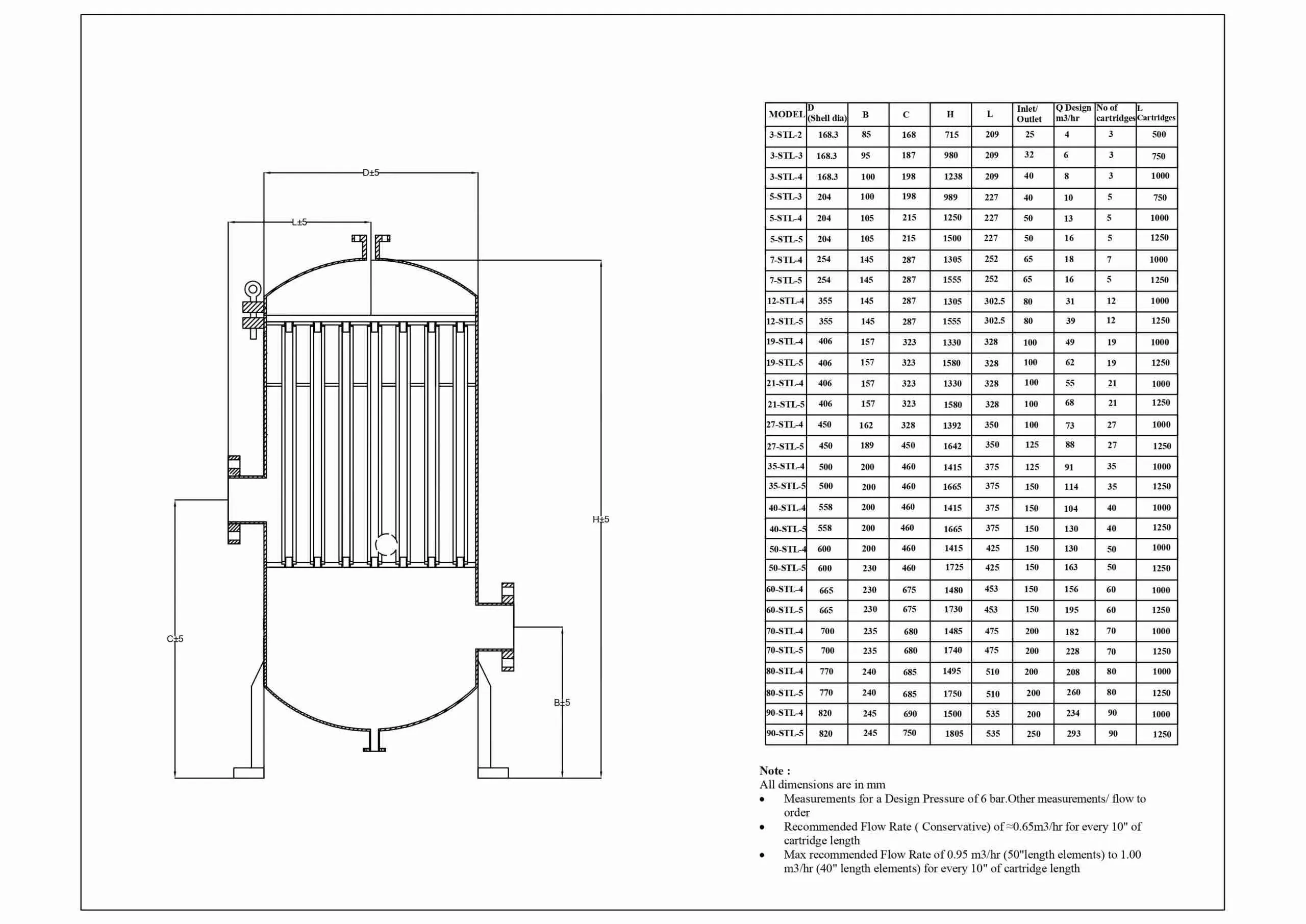 Micron Cartridge Housing Engineering Diagram